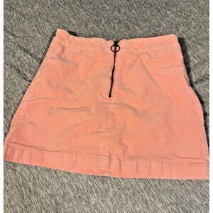 Justice Girls Corduroy Skirt Pale Pink Mini Size 12 Large Trendy Circle Mini